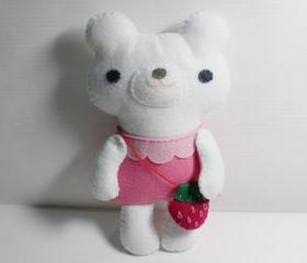 Little Polar Bear - doll pattern, felt doll, PDF