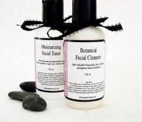 Combo Creamy Botanical Cleanser and Facial Toner 4 oz You Pick The Scent