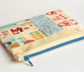 Patchwork Pouch - Babushkas and friends.