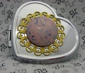  Heart Compact Mirror