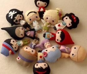 Fairy Tale Dolls pdf Patterns - Set of Twelve