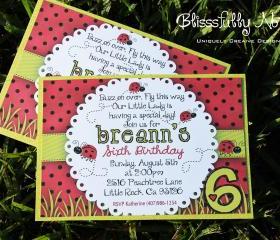 LADYBUG INVITATION 
