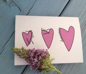 Growing Love 4 X 5.5 in Card with Envelope