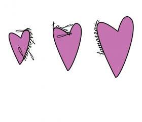 Customizable 'Yesterday,' 'Today,' 'Tomorrow' Growing Heart Print