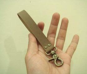 Handmade Leather Key Fob ( Brown )