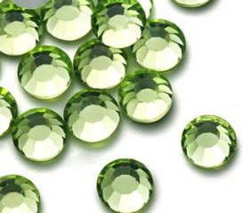1440pcs High Quality Crystal Flatback Rhinestones - SS12 (3.0mm) Light Green (Peridot 214) No Hotfix