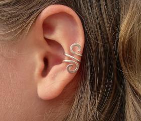 Hand Hammered Silver Filled Ear Cuff