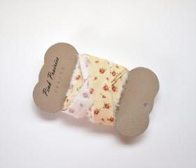 Fabric Ribbon, Floral Cotton Fabric