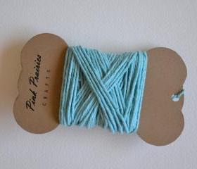 Hand-dyed Solid 100% Cotton Twine / Teal