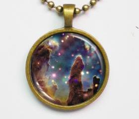 Interstellar Necklace - Pillars of Creation - Outer Space Image - Galaxy Series