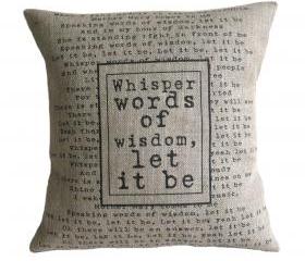 'Let It Be' Pillow Cover 