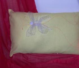 Decorative cover for pillows 'magical butterfly' - 20 x 12 inch