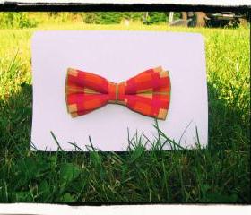 Checkered Bow tie