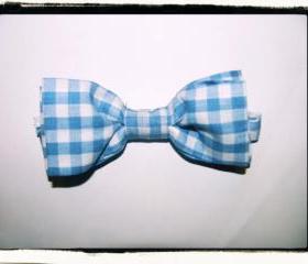 Checkered Bow tie - Blue & White