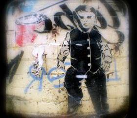 Graffiti Photo 5x5 Street Art TtV Photography Print - Home Decor Urban Photograph