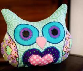 Lola Purply Owl Pillow