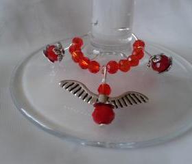 Wine Glass Charm With Wings