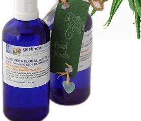Pure Organic Aloe Vera Juice / Floral Water / Toner 100ml - heal and soothe your skin