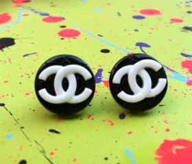 Chanel Logo Studs