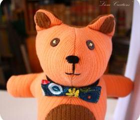 Autumn Pumpkin orange/brown Hug Bear soft toy **