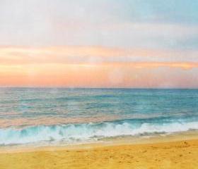 Sunset Beach Photograph Art Print