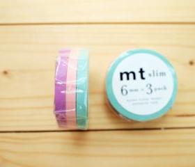 Japanese Masking Tape, Slim type, Fountain Sakura Peony