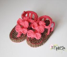 Baby Crochet Bow Sandals