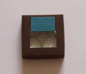 Sweet dreams, set of 4 relaxing natural rapeseed wax tealight candles.