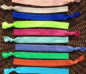Solid Color Elastic Headband (and bracelet)