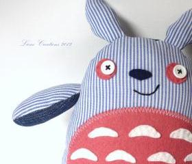 Sailor Totoro soft toy: blue/ white/ pink **