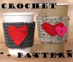Coffee Cozy Crochet Pattern PDF,Coffee Sleeve, Tea Cozy, Cup Warmer, Crochet Cozy,Easy, Great for Beginners, Pattern No. 5
