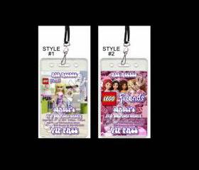 Lego Friends Set of 12 VIP Party Invitation Passes or Party Favors