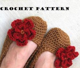 Adult Slippers Crochet Pattern PDF,Easy, Great for Beginners, Shoes Crochet Pattern Slippers, Pattern No. 7