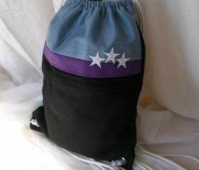 Drawstring Backpack with High School Colors