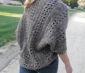 Shrug Cardigan Shawl w/Sleeves Easy/Beginner CROCHET PDF PATTERN