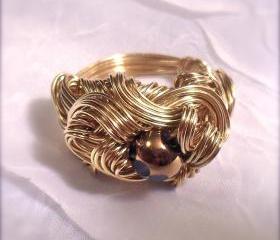 Churning Waves Abstract Ring