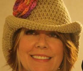 'Big Girl' crochet Cowboy hat