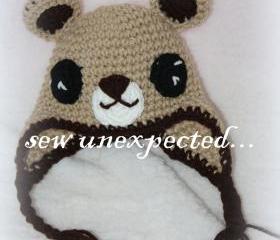 Crochet Teddy Bear hat