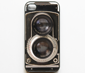 iPhone 4 Case Retro Twin Reflex Camera - Black Cases for iphone 4