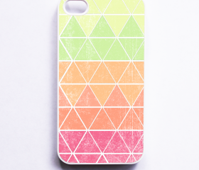 Geometric iphone 4 Case - Geometric in Melon iPhone 4S Case