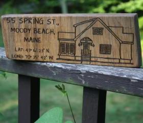  Personalized Sign - LARGE-LONG Rustic Wood