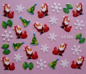 3D Christmas Decal designs for crafting projects