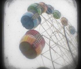 Ferris Wheel Photo 5x5 TtV Carnival Photography - Nursery Art Print