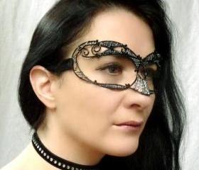 Black ladies masquerade mask