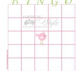 Baby Shower Game - Bingo - Printable DIY