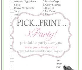 Baby Shower Game - Celebrity Baby Match - Printable DIY