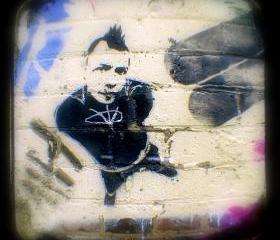 Graffiti Photography 5x5 TtV Urban Photograph - Punk Art Print - Street Art Home Decor