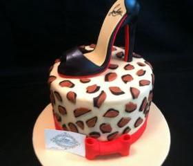 Fondant Shoe Christrian Louboutin Inspired Stiletto Cake Topper 