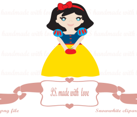Snowwhite digital image-clipart for personal and commercial use