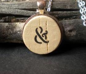 Ampersand Cork Necklace